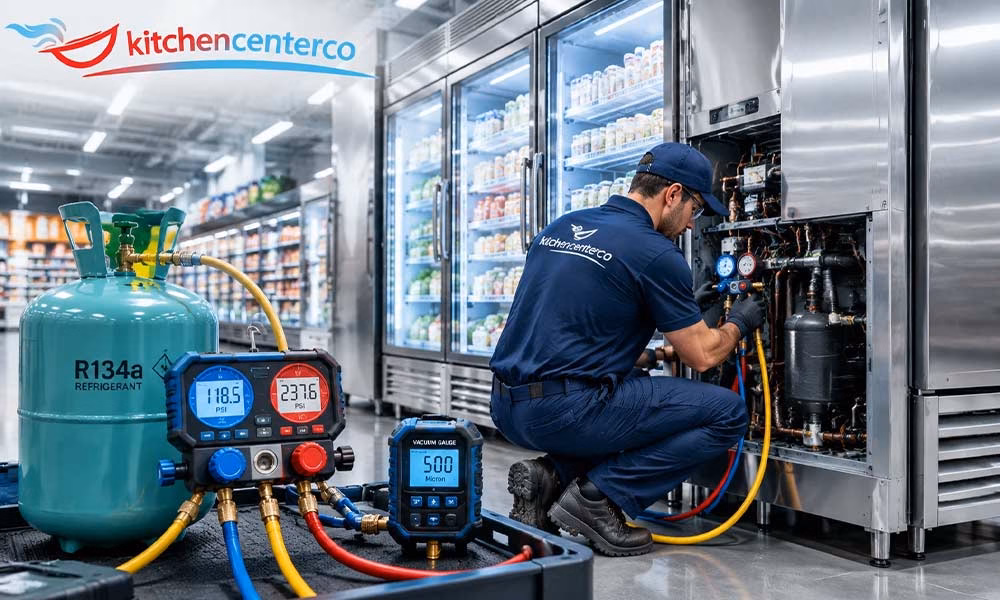 شارژ گاز یخچال صنعتی